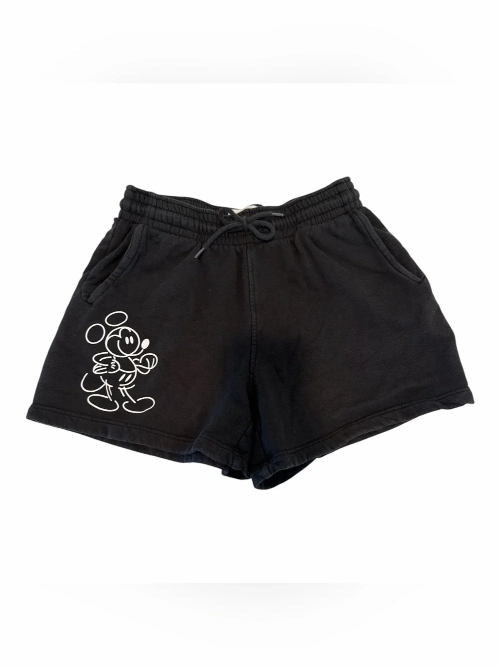DISNEY MICKEY MOUSE Black & White Shorts size x small